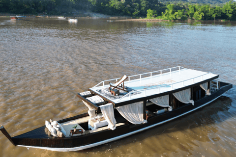 Luang Prabang Private Roundtrip:Pak Ou Caves,Lunch on Board Private Boat Tour + Pak Ou Cave (Hotel Pickup Included)