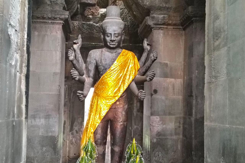 Siem Reap: Angkor Wat Tour with Sunrise Private Guide Angkor Wat, Angkor Thom, Ta Promh Tour & Sunrise by Van