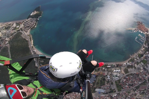 Parapente em Montenegro: Excursão aérea sobre a cidade velha de Budva