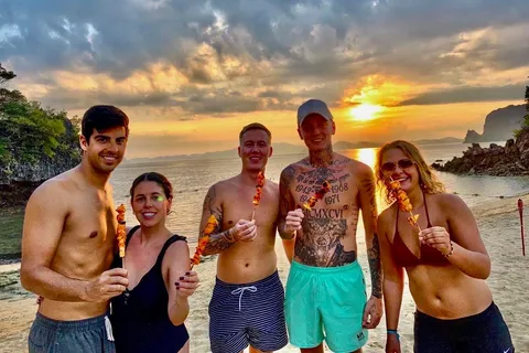 Krabi: 4 Island Sunset Tour by Speedboat with BBQ & Plankton