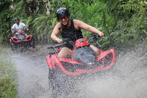 Ubud: Alamelu ATV Quad Bike Adventure with Mud & Waterfalls Full Track ATV Quad Bike + Monkey Forest (Private Transfer)
