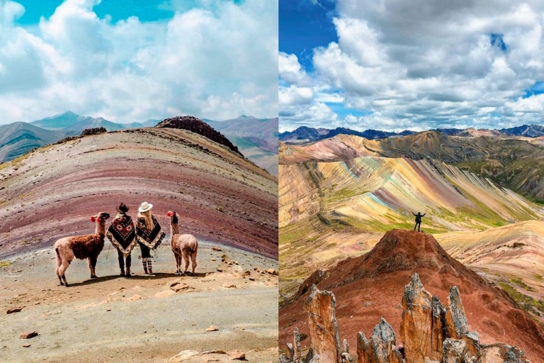 Cusco : Góra kolorów Palcoyo przez cały dzień