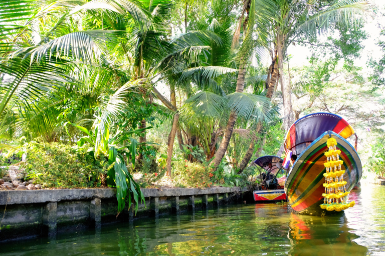 Bangkok: Damneon Floating & Train Market Tour z przejażdżką łodziąPrywatna wycieczka z doświadczonym kierowcą-przewodnikiem i rejs łodzią