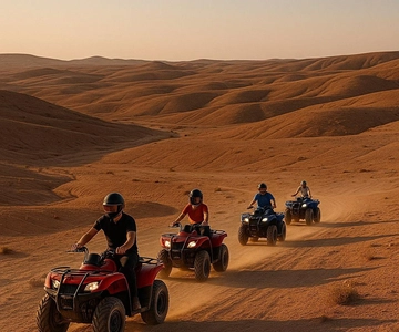 Da Marrakech: Cena nel deserto di Agafay con giro in quad e cammello