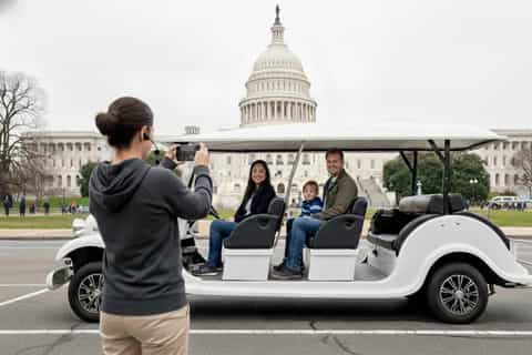 Washington DC : Visite des mémoriaux en petit groupe en voiturette électrique