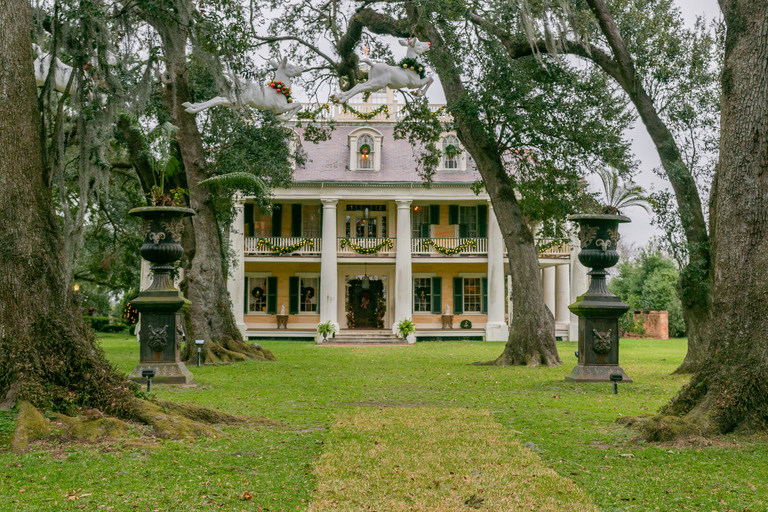 Från New Orleans: Swamp Airboat, 2 Plantation Tours &amp; Lunch