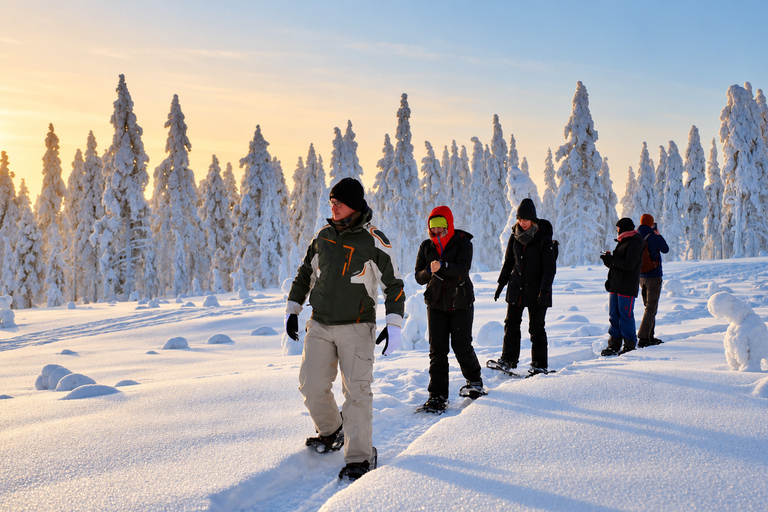 Rovaniemi: Snowshoeing Tour with Wild Lunch and Hotel Pickup