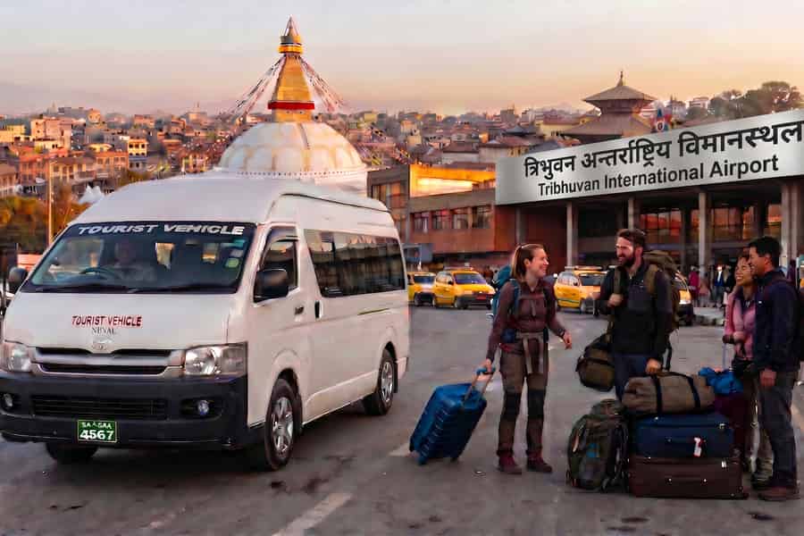 Privater Transfer vom Flughafen Kathmandu. Foto: GetYourGuide Privater Transfer vom Flughafen Kathmandu. Foto: GetYourGuide