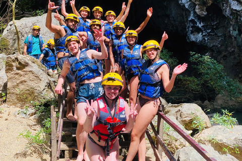 Phong Nha: Zipline Dark Cave & Paradise Cave Exploration Option 4: Full Adventure Experience - Drop-off in Hue