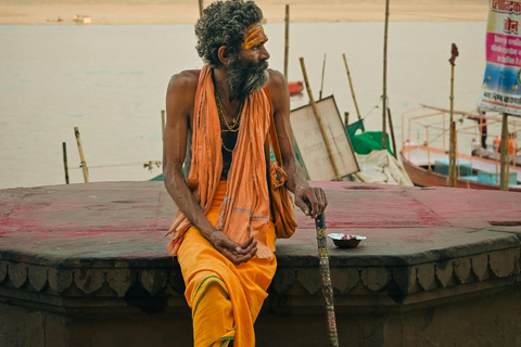 Varanasi: Private City Tour with Boat Ride & Ganga Aarti Full Day Tour with guide only