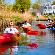 Biesbosch: Kayak Rental with Route Map and Life Jacket