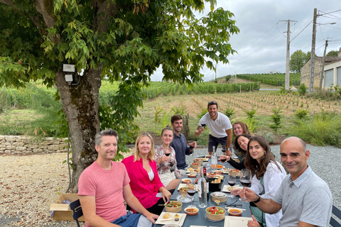 Tour de vinos de Burdeos en día completo - 3 bodegas y comida campestre