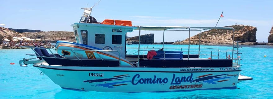 Malte : sortie en bateau, lagon de cristal, lagon bleu et grottes