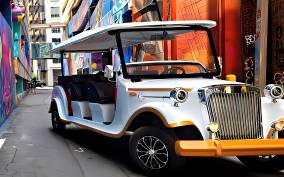 Charlotte: Guided City Tour by Deluxe Vintage Car