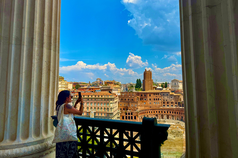 Rome: Vittoriano Panoramic Terrace & Palazzo Venezia Access