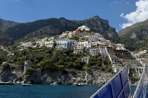 From Naples: Amalfi and Positano Boat Tour with Free Time Pickup from Ercolano, Portici or Torre del Greco