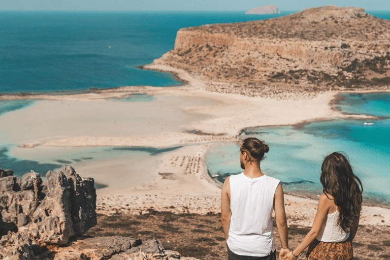 Chania Luxury Jeep Safaris: Balos Beach. A Lagoon For Bliss.3-seats Jeep/SUV