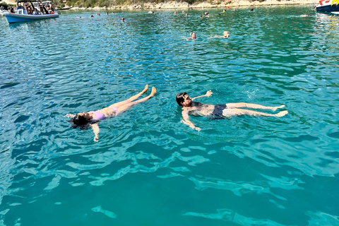 Wspaniała błękitna laguna, łódź motorowa, wino/woda i ręczniki w cenie.Włochy na plaży