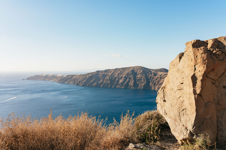 Santorini: begeleide wandeling naar krater en zonsondergang