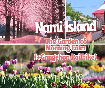 Seoul: Nami Island and Garden of Morning Calm (+Railbike)