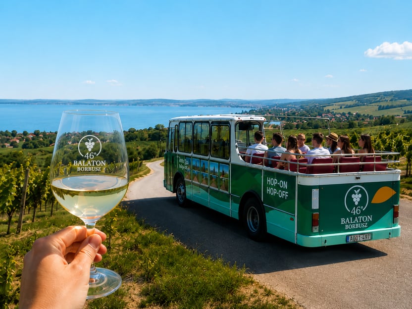 Balaton: tour enologico hop-on hop-off di un'intera giornata