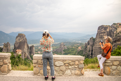 Athens: Meteora Monasteries & Caves Day Trip & Lunch Option Shared Tour in English with Bus Transfer and Lunch