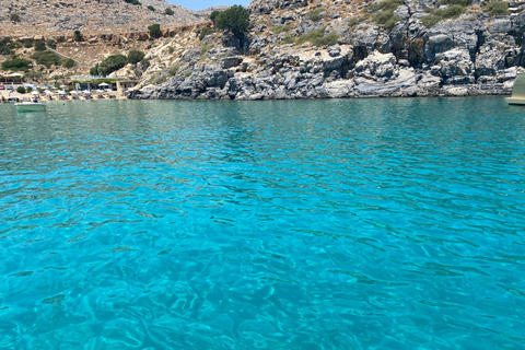 Desde el Puerto de Faliraki Excursión en lancha rápida con snorkel y cuevas