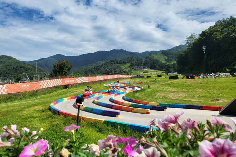 Luge Racing, Alpaca World and Peach Picking tour from Seoul Group tour from Dongdaemun
