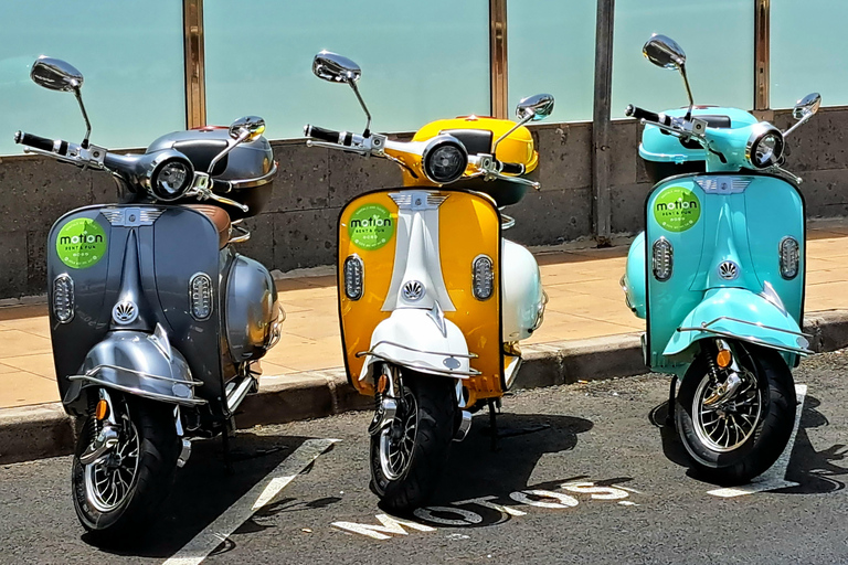 Maspalomas en Las Palmas: elektrische vintage scooter te huurElektrische bromfiets te huur 1 week