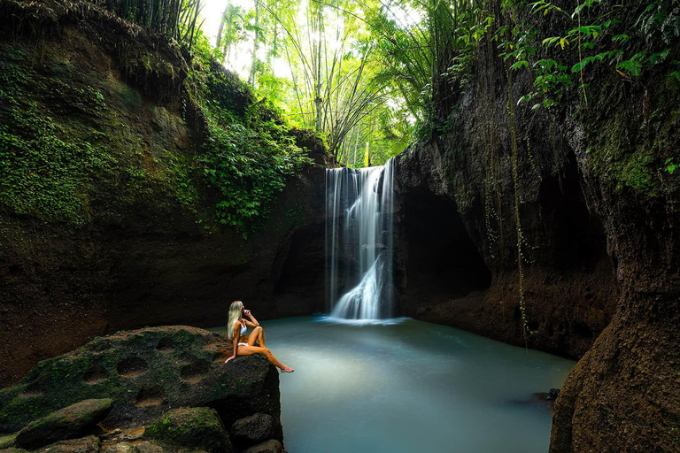 Ubud: gita di 1 giorno con guida tra cascate e terrazze di risoUbud: gita di 1 giorno alle cascate e alle risaie