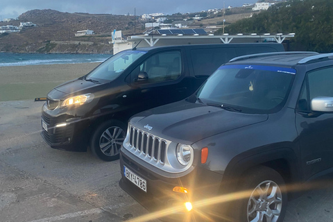 Mykonos: Flughafentransfer und Hafentransfer - Jeep Renegade