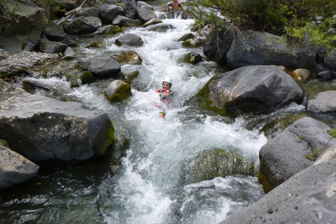 Canyoning and bodyrafting in the Alcantara River