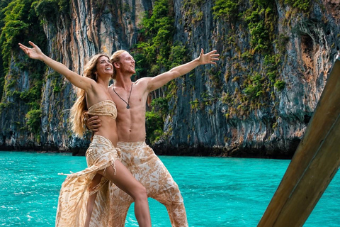 From Phi Phi: Private Luxury Longtail Boat Trip & Snorkeling 6-Hour option