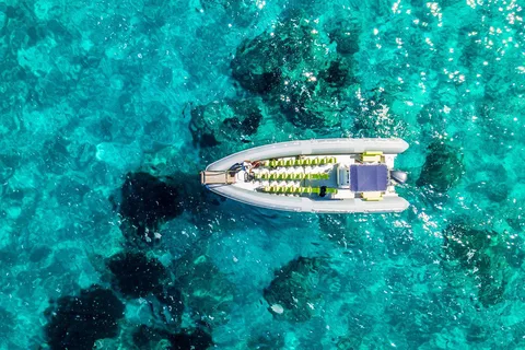 From S.Teresa Gallura: La Maddalena Archipelago dinghy tour