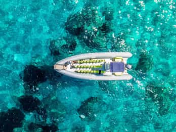 From S.Teresa Gallura: La Maddalena Archipelago dinghy tour