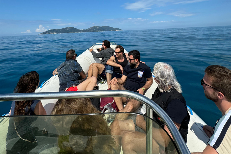 Vlorë: Sazan Island, Haxhi Ali Cave, and Karaburun Boat Tour Vlorë: Sazan, Haxhi Ali Cave Karaburun Boat Tour