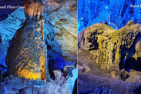 Guilin: Reed Flute Cave & Yangshuo Rafting Private Day Tour Guilin: Reed Flute Cave and Yangshuo Rafting No Tour Guide