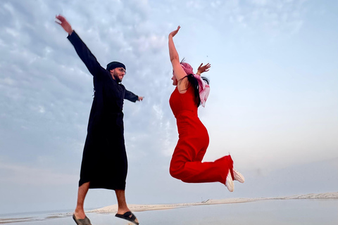 Doha: inland sea Tour With Dune Bashing &Sandboarding fun Doha: safari , camel ride, sandboarding hotel pickup