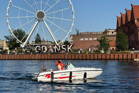Gdańsk: Private Electric Boat Rental, No License Needed
