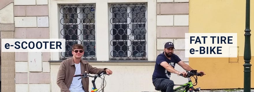 Vieille ville de Prague : visite guidée en scooters électriques