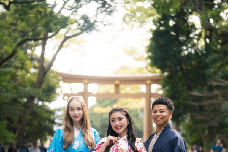 Rondleiding Meiji Shrine in KIMONO.