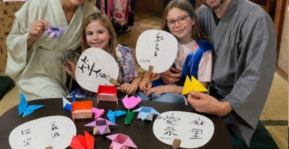 Kyoto : Origami & Calligraphy Experience for Families & Kids