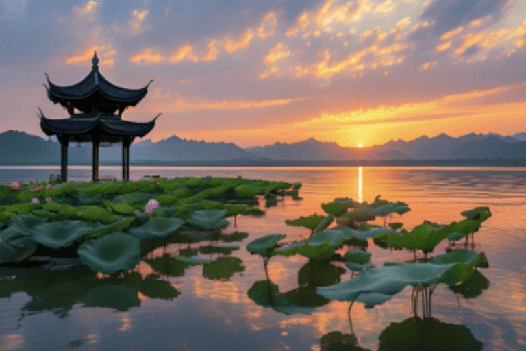 Hangzhou: West Lake Cruise, Tea Village, & Robot Town Tour Hangzhou Classic & Tech Tour: Highlights - (No Lunch)