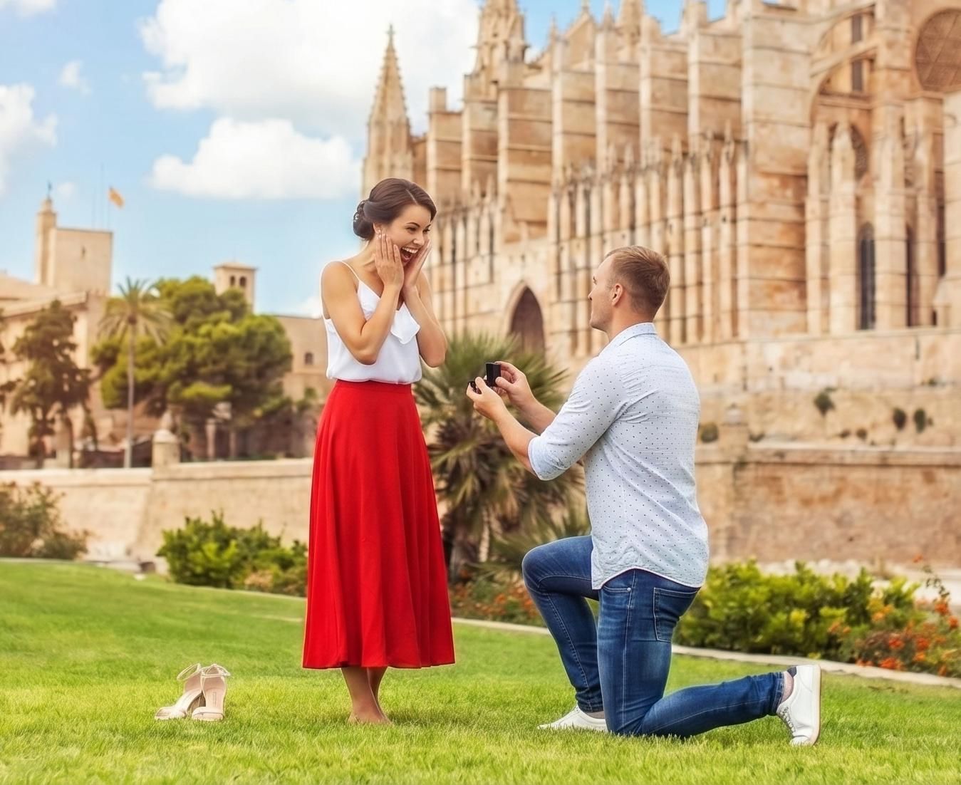 Palma de Mallorca: Romantisches Überraschungs-Fotoshooting zum Heiratsantrag