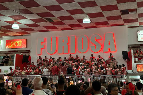 Rio de Janeiro: Salgueiro Samba School Rehearsal with Guide