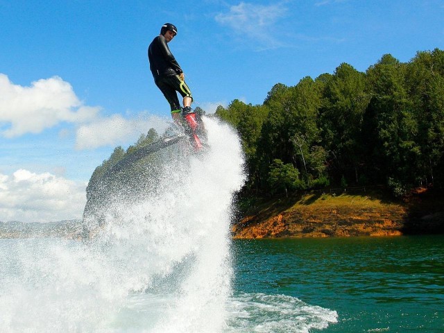 Visit Fly High with Flyboard Fly Board Rental in Guatapé, Antioquia, Colombia