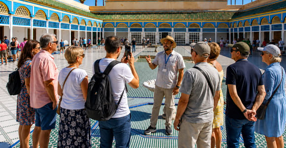Marrakech : palais de la Bahia, université Ben Youssef Madrasa et jardin secret