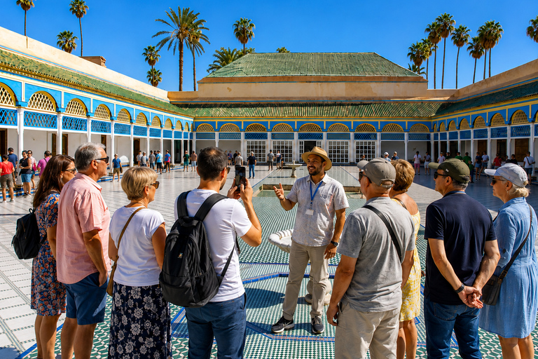 Marrakech: Bahia Palace, Ben Youssef Madrasa & Secret Garden English: Shared Group Guided Tour - From the Meeting Point