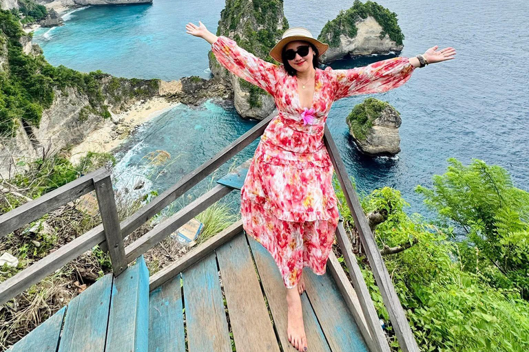 From Bali: Private Tour Highlights East and West Nusa Penida Meeting Point at Sanur Harbour