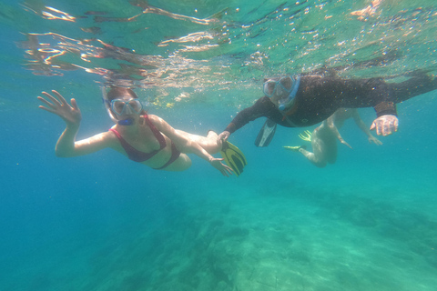 Chania: Tour in barca con guida per lo snorkelingChania: Tour in barca con trasferimenti e tour guidato di snorkeling